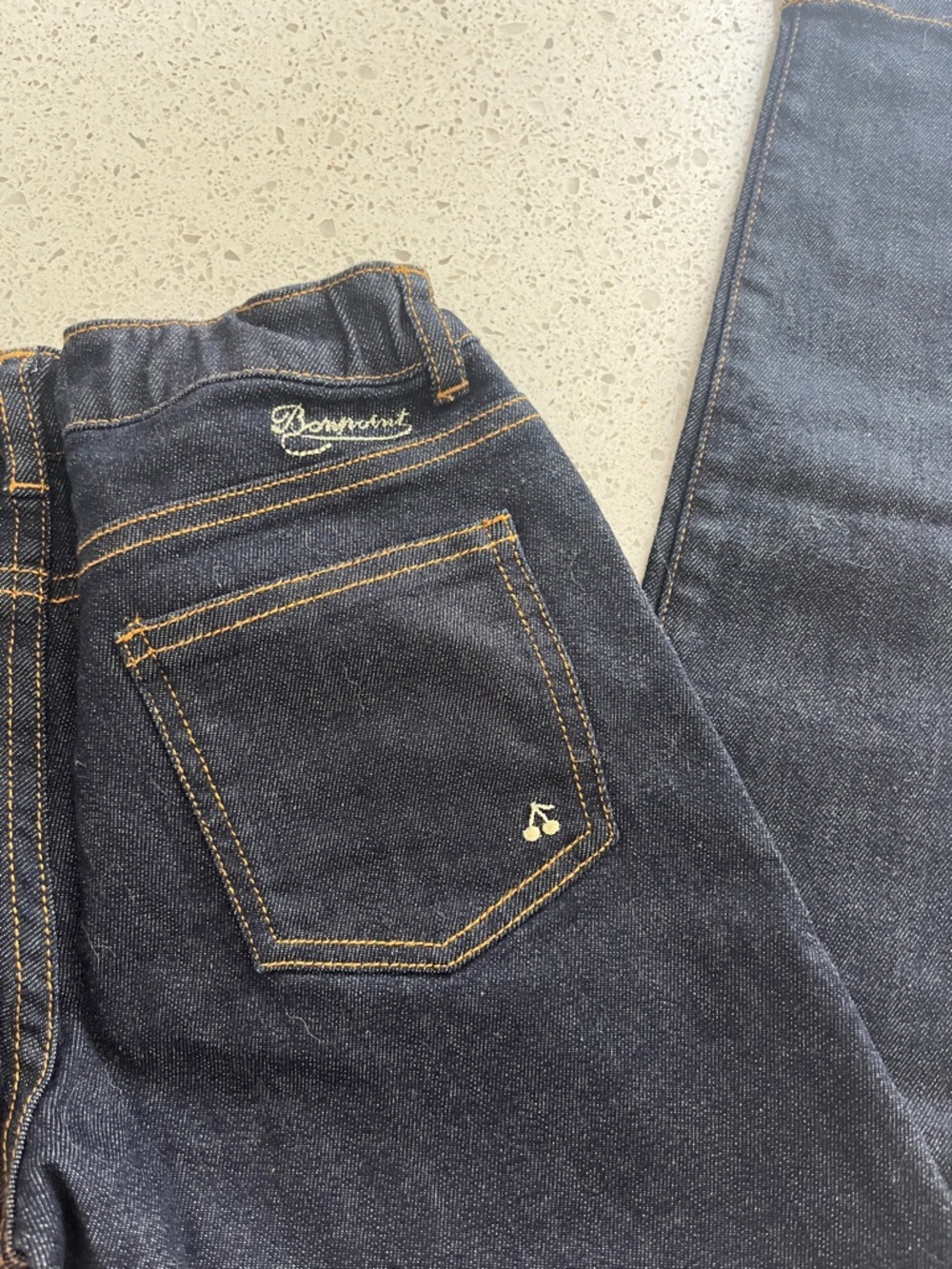 Bonpoint Girls Dark Blue Denim Jeans